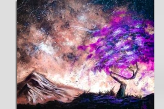 Paint Nite: Cool Purple Tree